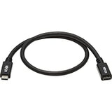 Tripp Lite USB-C Extension Cable (M/F), USB 3.2 Gen 1, Thunderbolt 3, Black, 5 Gbps, 60W Power Delivery Charging, 20 Volts 3 Amps, 6 Feet / 1.8 Meters, (U421-006) 6 ft / 1.8M