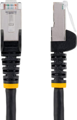 StarTech.com 15ft CAT6a Ethernet Cable - Low Smoke Zero Halogen (LSZH) - 10 Gigabit 500MHz 100W PoE RJ45 S/FTP Black Network Patch Cord Snagless w/Strain Relief (NLBK-15F-CAT6A-PATCH)