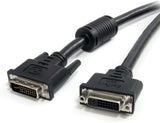 StarTech.com DVI-I Extension Cable - 10 ft - Dual Link - Digital and Analog - Male to Female Cable - Computer Monitor Cable - DVI Cord (DVIIDMF10),Black