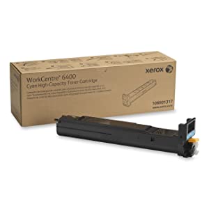 Xerox 106R01317 WorkCentre 6400 Toner Cartridge (Cyan) in Retail Packaging Cyan High Capacity Toner Cartridge