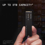 Western digital WD_BLACK 1TB SN770 NVMe Internal Gaming SSD Solid State Drive - Gen4 PCIe, M.2 2280, Up to 5,150 MB/s - WDS100T3X0E