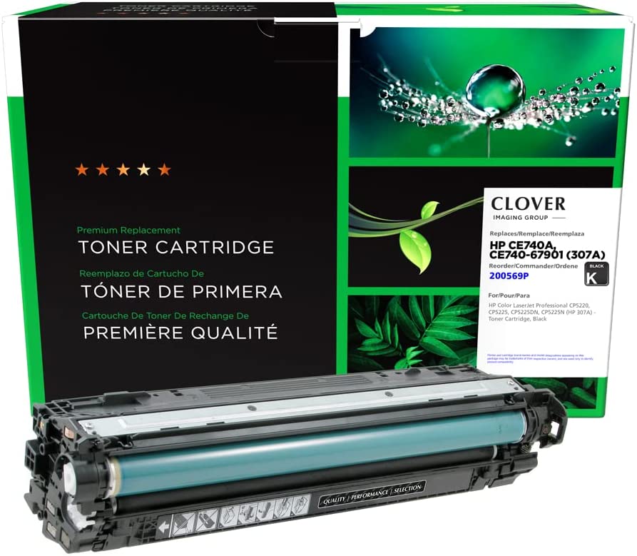 Clover imaging group Clover Remanufactured Toner Cartridge Replacement for HP CE740A (HP 307A) | Black 7,000 Black