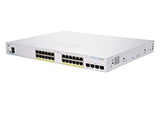 Cisco Business CBS250-24FP-4G Smart Switch | 24 Port GE | Full PoE | 4x1G SFP | Limited Lifetime Protection (CBS250-24FP-4G-NA) 24-port GE / PoE+ / 370W / 4 x GE uplinks Switch