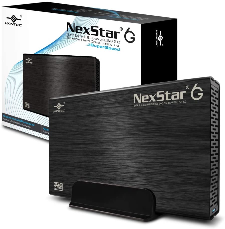 Vantec 3.5-Inch SATA 6GB/s to USB 3.0 HDD Enclosure, Black (NST-366S3-BK) NexStar 6G - USB 3.0(Black) Hard Drive Enclosure
