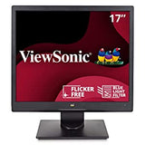 ViewSonic VA708A 17 Inch 1024p LED Monitor with 100% sRGB Color Correction and 5:4 Aspect Ratio, Black