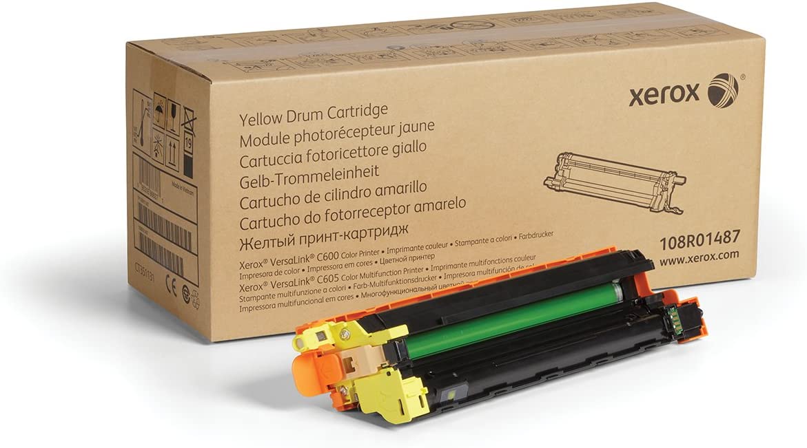 Xerox Genuine Yellow Drum Cartridge 108R01487-40 000 Pages for Use in Versalink C600/C605 Toner, Extra High Capacity
