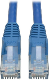 Tripp Lite Cat6 Gigabit Snagless Molded Patch Cable (RJ45 M/M) - Blue, 2-ft.(N201-002-BL) 2-ft. Blue