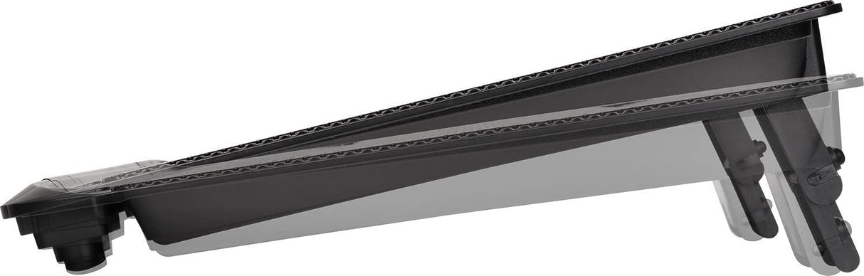 Thermaltake Massive A23 Steel Mesh Panel Single 120mm Fan 10"-16" Laptop Notebook Cooling Pad CL-N013-PL12BL-A, Black 10''~16'' Slim 120mm Fan