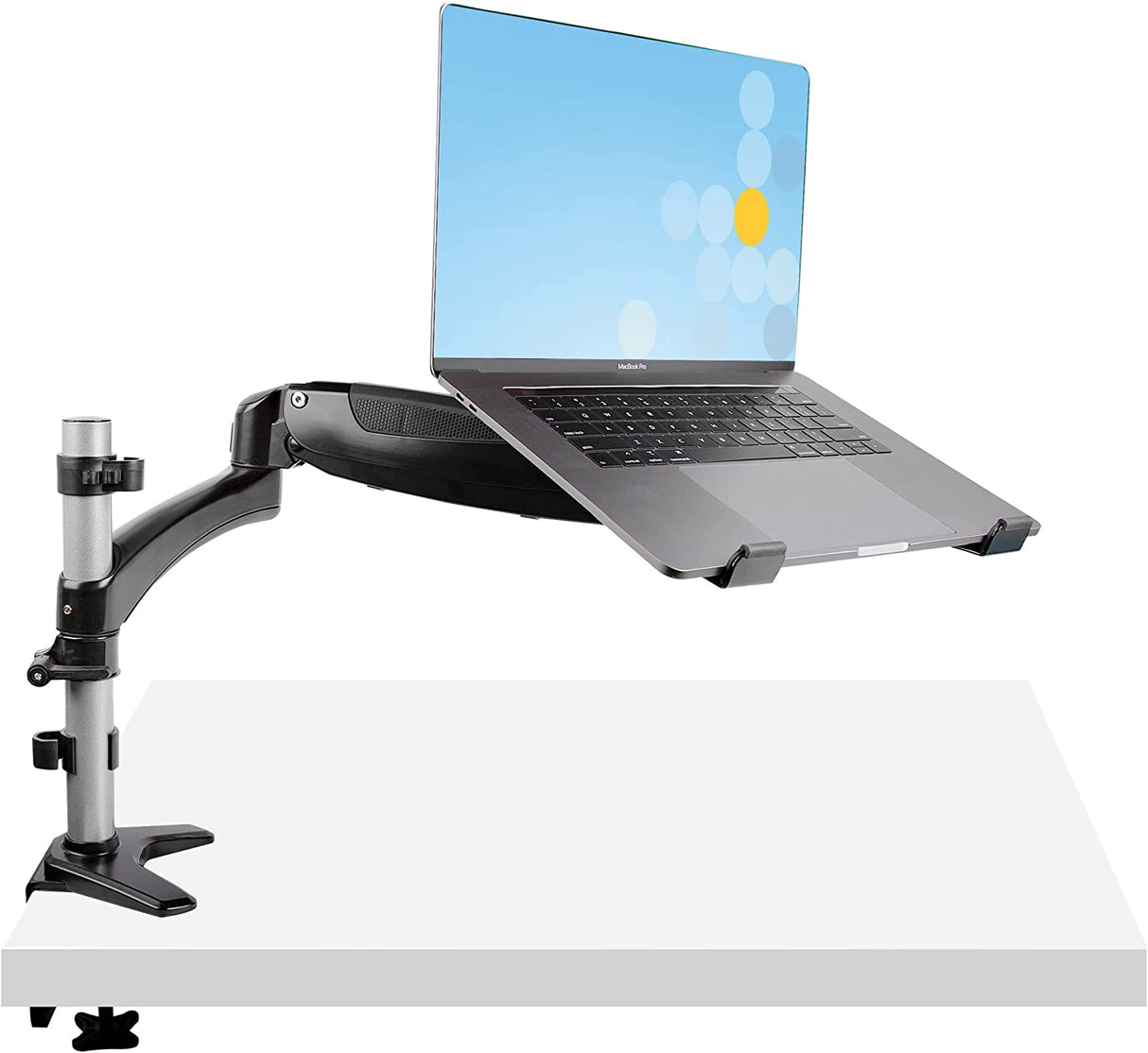 StarTech.com Desk Mount Laptop Arm - Full Motion Articulating Arm for Laptop or Single 34" Monitor - VESA Mount Laptop Tray Bracket - Ergonomic Adjustable Notebook Stand - Desk-Clamp (ARMUNONB1) Black Full-Motion Arm - Monitor/Laptop