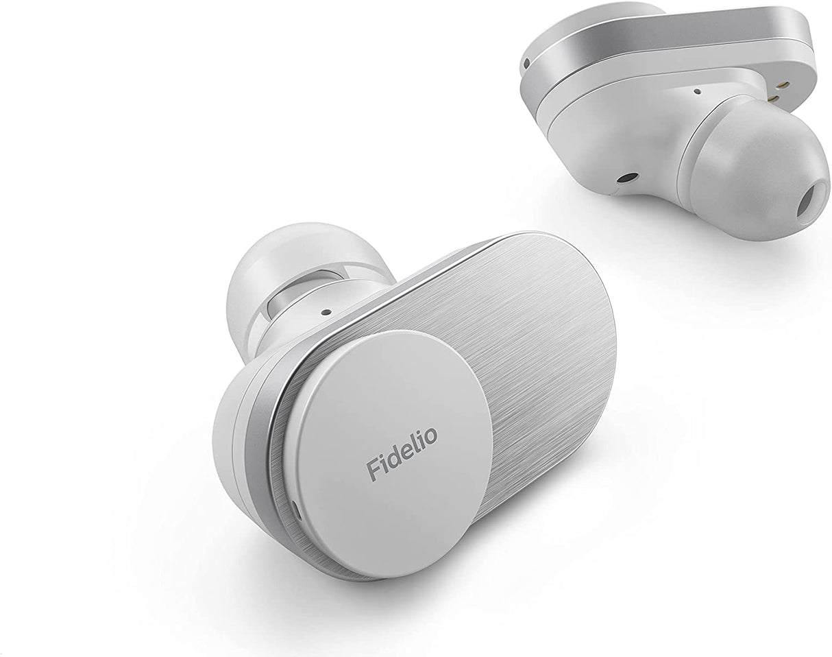 Philips Fidelio T1 True Wireless Headphones with Active Noise Canceling Pro+, Audiophile Quality, White White Fidelio | ANC PRO+