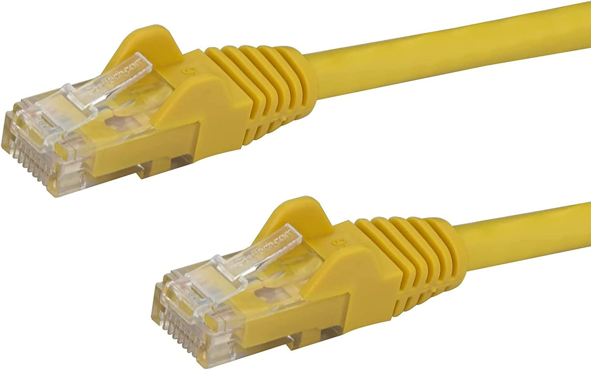 StarTech.com 3ft CAT6 Ethernet Cable - Yellow CAT 6 Gigabit Ethernet Wire -650MHz 100W PoE RJ45 UTP Network/Patch Cord Snagless w/Strain Relief Fluke Tested/Wiring is UL Certified/TIA (N6PATCH3YL) Yellow 3 ft / 0.9 m 1 Pack