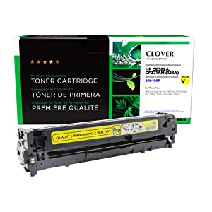 Clover imaging group Clover Remanufactured Toner Cartridge Replacement for HP CE322A (HP 128A) | Yellow Yellow 1,300
