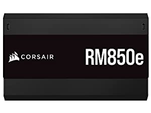 Corsair RM850e (2023) Fully Modular Low-Noise ATX Power Supply - ATX 3.0 &amp; PCIe 5.0 Compliant - 105°C-Rated Capacitors - 80 Plus Gold Efficiency - Modern Standby Support - Black