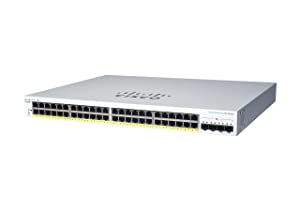 Cisco Business CBS220-48T-4G Smart Switch | 48 Port GE | 4x1G SFP | 3-Year Limited Hardware Warranty (CBS220-48T-4G-NA) 48-port GE / 4 x GE uplinks Switch