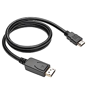 Tripp Lite DisplayPort to HDMI Adapter Cable, DP with Latches to HDMI (M/M), UHD 4K x 2K/1080p, 3 ft. (P582-003-V2) 3 ft. DisplayPort 1.2 Adapter