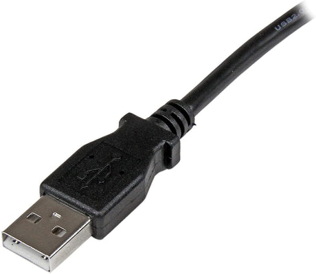 StarTech.com 3m USB 2.0 A to Left Angle B Cable Cord - 3 m USB Printer Cable - Left Angle USB B Cable - 1x USB A (M), 1x USB B (M) (USBAB3ML) Left Angled Connector 10 ft / 3m