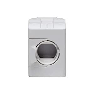 Tripp Lite RJ45 Keystone Jack, Cat6a/Cat6/Cat5e, RJ45 Connector, Shuttered, Dust Cap, No Tools Required, PoE/PoE+ Compliant, TAA Compliant, White (N238-001-GY-TF)