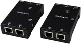 StarTech.com HDMI Over CAT5/CAT6 Extender with Power Over Cable - 165 ft (50m) HDMI Video/Audio Over Dual Ethernet Cable Extender (ST121SHD50),Black