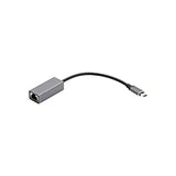 VisionTek USB-C to Ethernet 1 Gbps Adapter (M/F) (901358), Gray