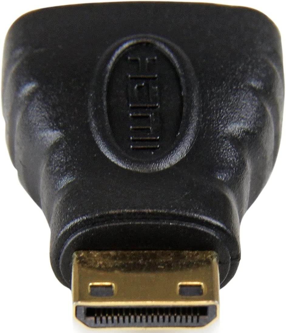 StarTech.com HDMI® to HDMI Mini Adapter - HDMI Female to Mini HDMI Male for camera to a High Definition TV or Monitor (HDACFM),Black 0.5" x 0.9" x 1.4" HDMI to Mini HDMI