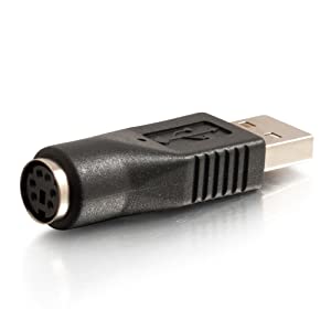 C2g/ cables to go C2G 27277 USB Male to PS/2 Female Adapter, Black USB Male to Female Adapter