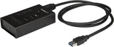StarTech.com 4 Port USB 3.0 Hub - USB Type-A to 1x USB-C &amp; 3x USB-A - Commercial Metal USB Hub - SuperSpeed 5Gbps USB 3.1/3.2 Gen 1 - Self Powered - BC 1.2 Fast Charge - Mountable/Rugged (HB30A3A1CST) 0.9" x 2.4" x 3.9" 3x USB-A + 1x USB-C