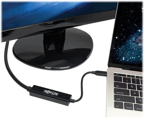 Tripp Lite USB C to DisplayPort 4K Adapter Cable Thunderbolt 3 Compatible, M/M, USB Type C to DP, USB-C, USB Type-C 6' 6ft (U444-006-DP), black 6 ft.