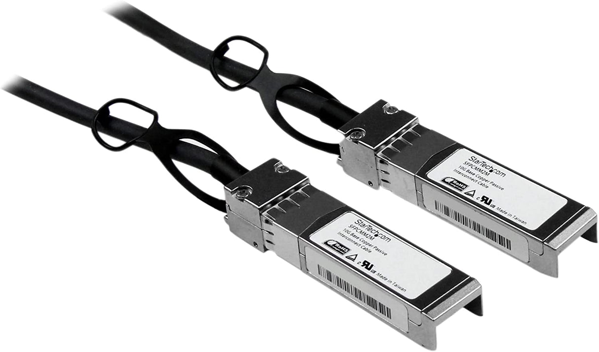 StarTech.com Cisco SFP-H10GB-CU2M Compatible 2m 10G SFP+ to SFP+ Direct Attach Cable Twinax - 10GbE SFP+ Copper DAC 10 Gbps Low Power Passive Transceiver Module DAC Firepower ASR920 (SFPCMM2M) 6 ft / 2m