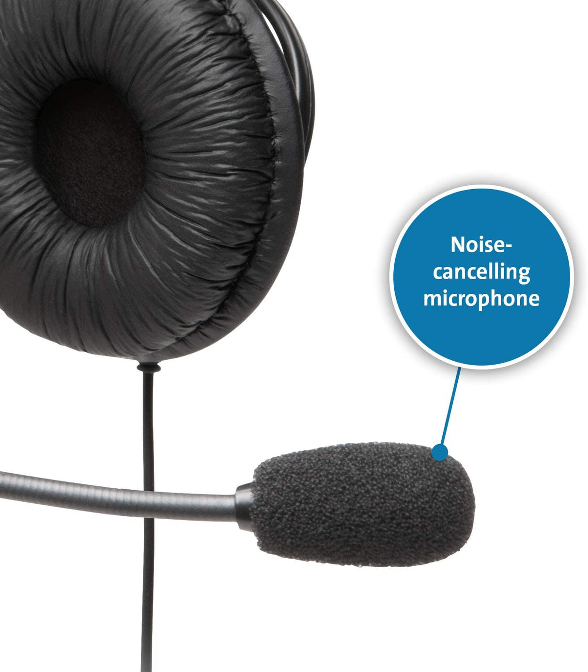 Kensington Hi-Fi Headphones with Microphone (K97603WW), Black, Universal