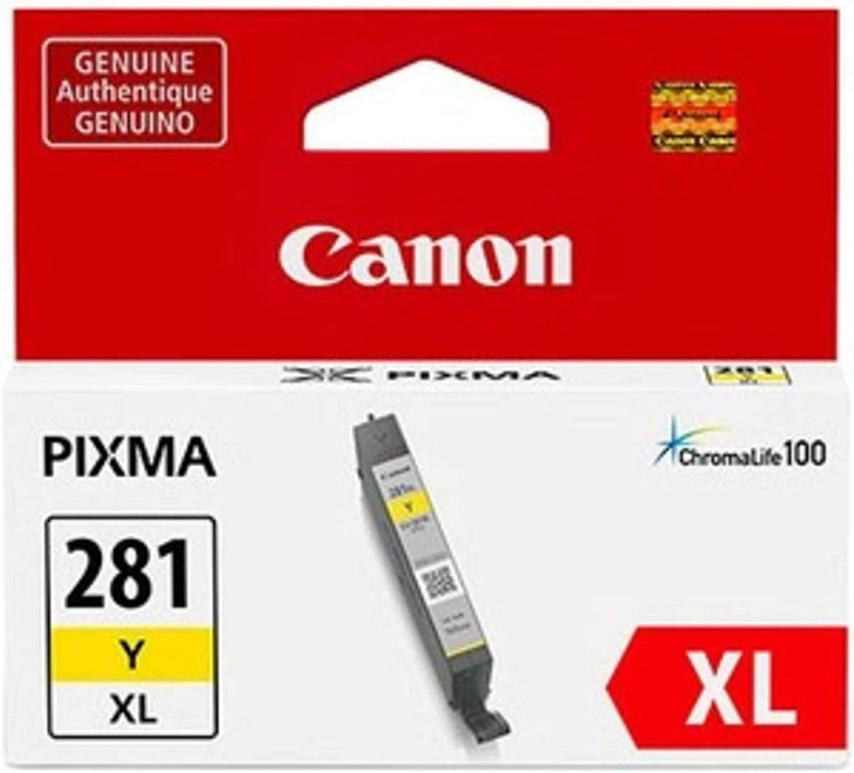 Canon CLI-281XL Yellow Ink Tank, Compatible to TR8520,TR7520,TS9120,TS8120 and TS6120 Printers (2036C001) Yellow XL Ink