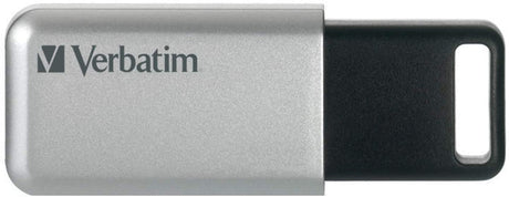 Verbatim 32GB Store'n' Go Secure Pro USB 3.0 Flash Drive with AES 256 Hardware Encryption - Silver