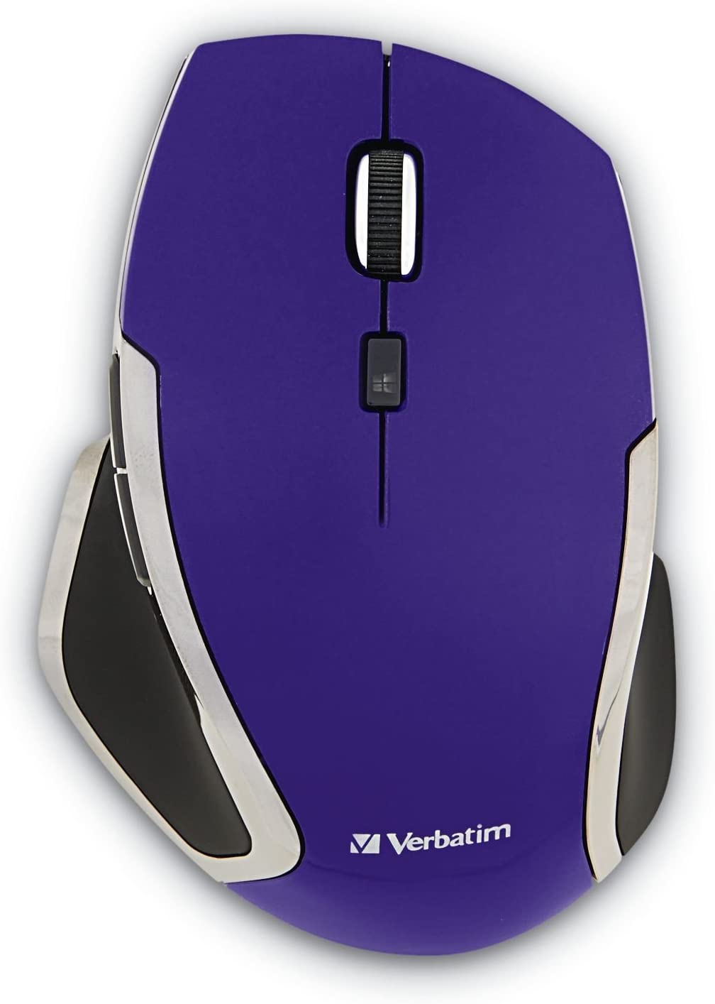 Verbatim 2.4G Wireless 6-Button LED Ergonomic Deluxe Mouse - Computer Mouse with Nano Receiver for Mac and PC – Purple