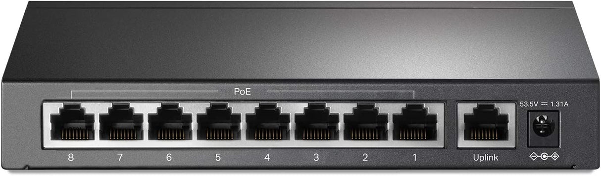 TP-Link 9 Port Fast Ethernet 10/100Mbps PoE Switch | 8 PoE+ Ports @65W | Sturdy Metal w/Shielded Ports | Limited Lifetime Protection | Extend Mode | Priority Mode | Isolation Mode (TL-SF1009P) 9 Port w/ 8-Port PoE+