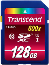 Transcend 128GB SDXC Class 10 UHS-1 Flash Memory Card Up to 90MB/s (TS128GSDXC10U1) 128 GB Standard Packaging