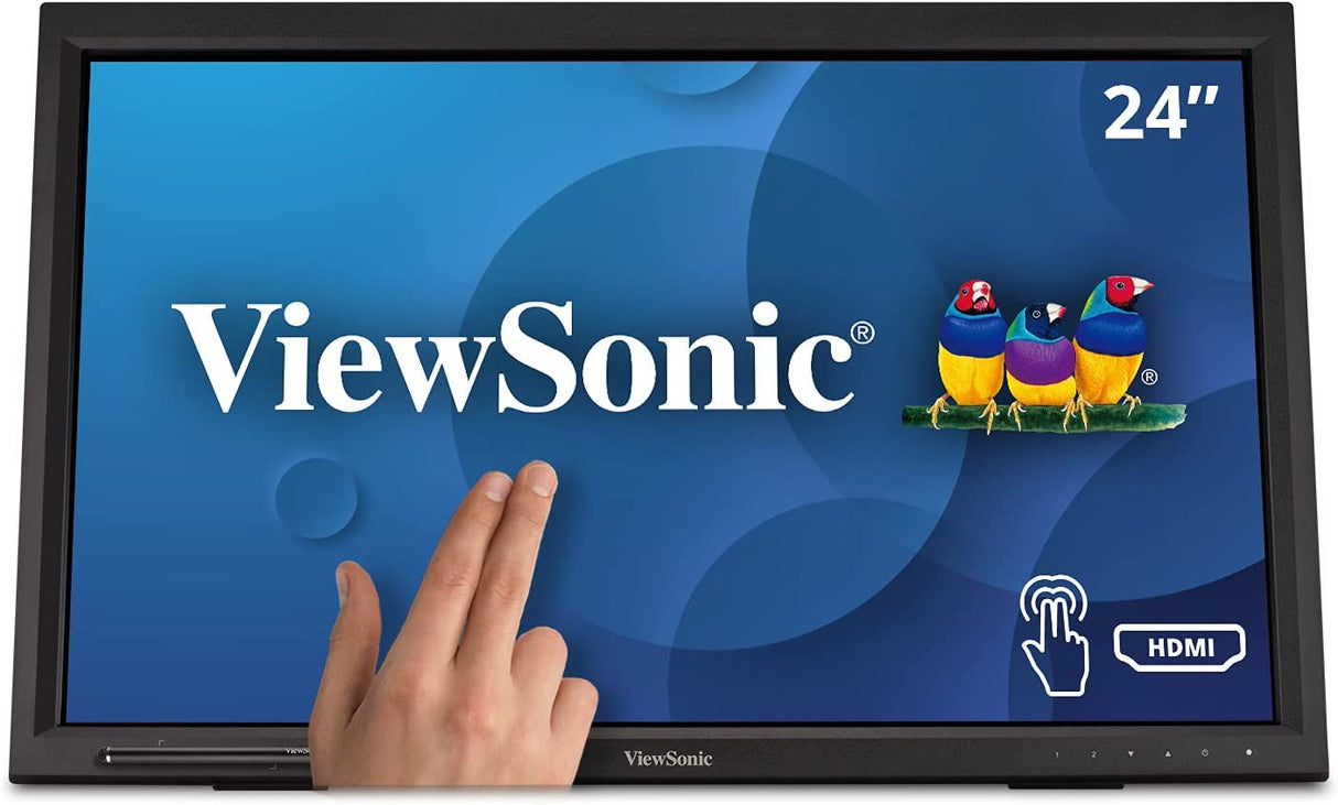 ViewSonic TD2423D 24 Inch 1080p 10-Point Multi IR Touch Screen Monitor with Eye Care HDMI, VGA, USB Hub and DisplayPort 24-Inch Monitor