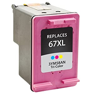 Clover imaging group Clover Remanufactured Ink Cartridge Replacement for HP 3YM58AN (HP 67XL) | Tri-Color | High Yield