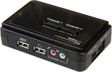 StarTech.com 2 Port USB VGA KVM Switch - Single VGA - Hot-Key &amp; Audio Support - 2048x1536 @60Hz KVM Switch - KVM Video Switch (SV211KUSB) 2 Port VGA