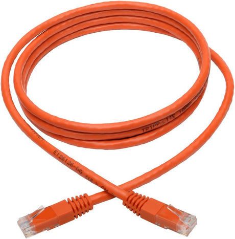 Tripp Lite N200-006-or Cat6 Cat5e Gigabit Molded Patch Cable RJ45 M/M 550MHz Orange 6' 6' 6 ft. Orange
