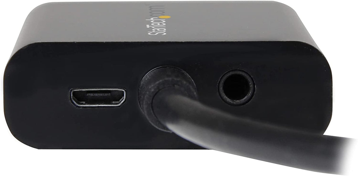 StarTech.com DisplayPort to VGA Adapter with Audio 1920x1200 DP to VGA Converter for Your VGA Monitor or Display (DP2VGAA)