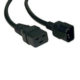 Tripp Lite Heavy-Duty Power Cord, 15A, 14AWG (IEC-320-C19 to IEC-320-C14) 6-ft.(P047-006),Black