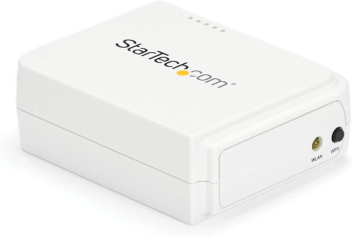 StarTech.com StarTech.com 1-Port Wireless N USB 2.0 Network Print Server - 10/100 Mbps Ethernet USB Printer Server Adapter - Windows 10 - 802.11 b/g/n (PM1115UW) Wireless USB Print Server