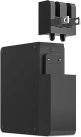 Mophie powerstation hub - Portable battery hub with foldable AC power prongs - Compatible with Qi-enabled devices, smartphones, tablets, and other USB devices - Black (401102474)