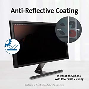 Kensington FP184W9 Privacy Screen for 18.4" Widescreen 16:9 Monitors (K52126WW) Desktop 18.4" (16:9)