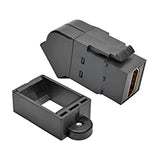 TRIPP LITE Black HDMI All-in-One Keystone/Panel Mount Angled Coupler (P164-000-KPA-BK)