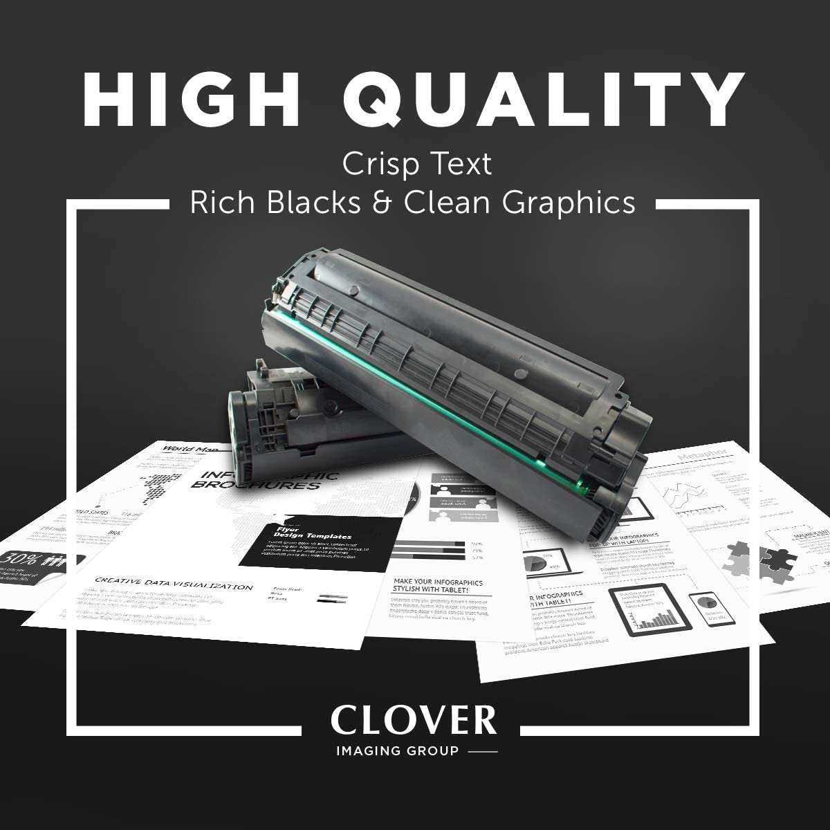 Clover imaging group Clover Replacement Toner Cartridge for Canon 0386B003AA (GPR-22) | Black