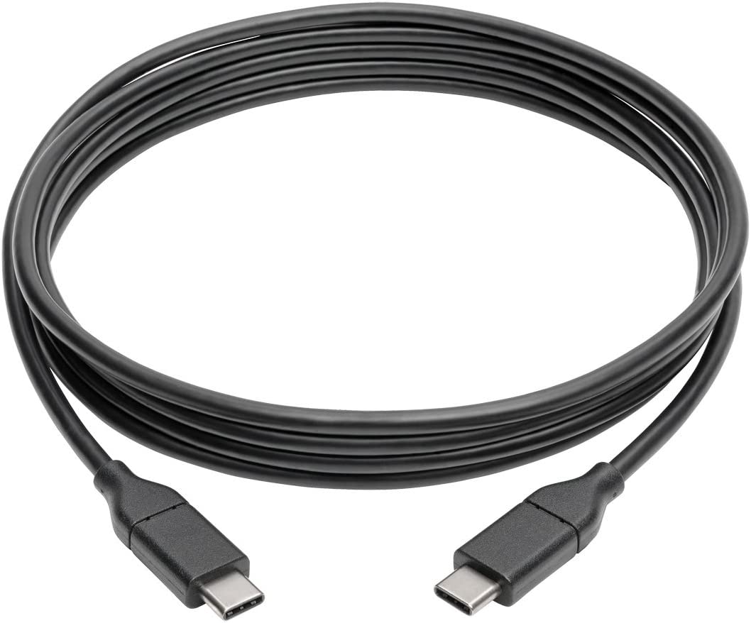 Tripp Lite USB 2.0 USB C Hi-Speed Cable w/ 5A Rating 20V M/M USB Type C USB-C Charging 6ft 6' (U040-006-C-5A),Black