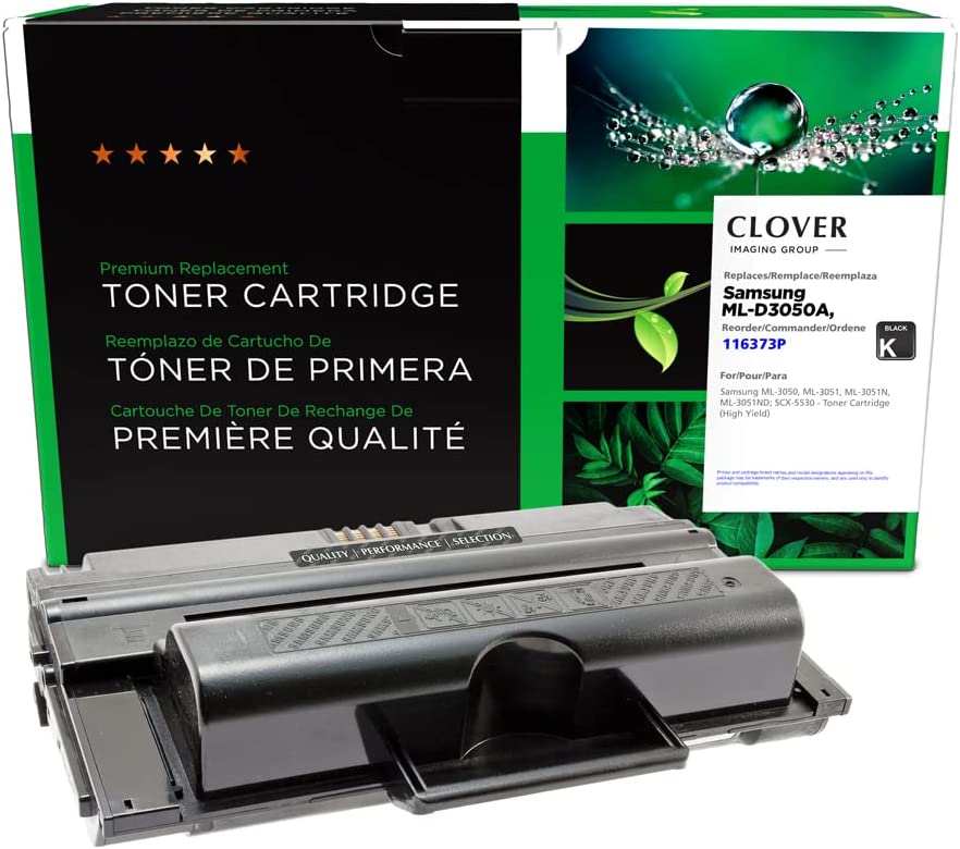 Clover imaging group Clover Remanufactured Toner Cartridge Replacement for Samsung ML-D3050A/ML-D3050B/SCX-D5530B | Black | High Yield