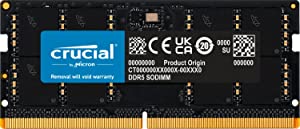 Crucial RAM 32GB DDR5 5200MHz (or 4800MHz) Laptop Memory CT32G52C42S5 32GB 5200MHZ