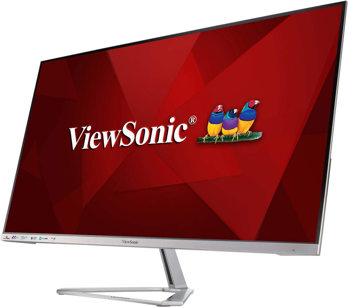 ViewSonic VX3276-4K-MHD 32 Inch 4K UHD Monitor with Ultra-Thin Bezels, HDR10 HDMI and DisplayPort for Home and Office 32-Inch 4K UHD