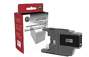 Clover imaging group CIG Remanufactured High Yield Black Ink Cartridge (Alternative for Brother LC71BK, LC75BK) (600 Yield)